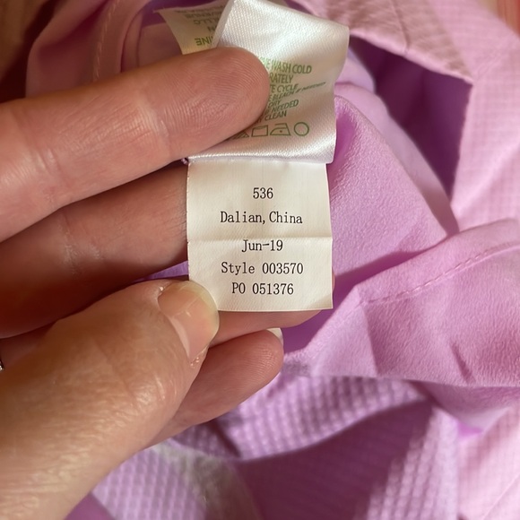 NWT Lilly Pulitzer Pearl Stretch Shift Dress. Size 0 In lilac freesia - Picture 4 of 4